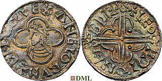 Денарий, Англия, Cnut  (1016-1035), м.д. Leofwine, монетарий Oswie, North 781