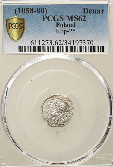 Денарий, Польша, Bolesław II (1058-1080)