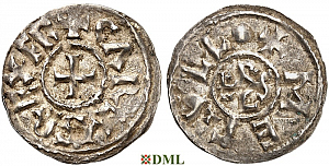 Денье, Каролинги, Charles le Chauve (840-877), м.д. Melle, Depeyrot 627