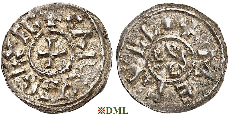 Денье, Каролинги, Charles le Chauve (840-877), м.д. Melle, Depeyrot 627