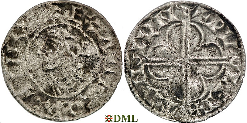 Денарий, Англия, Cnut (1016-1035), м.д. London, монетарий Wulfstan, North 781
