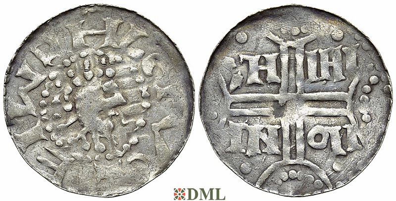 Денарий, Германия, Нижняя Лотарингия, Gf. Hermann (1020-1051), м.д. Emden