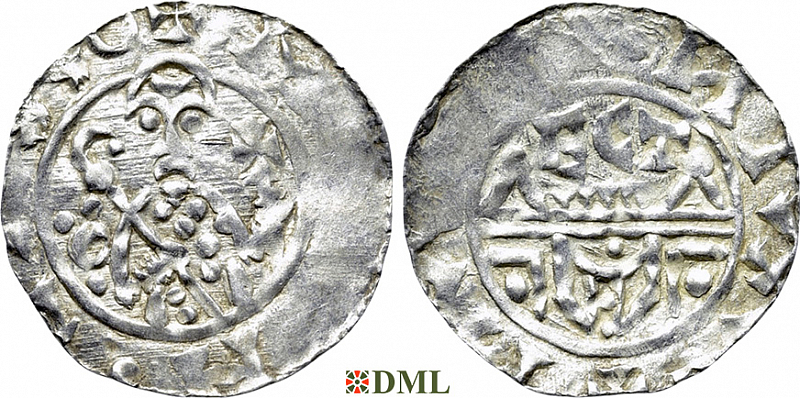 Денарий, Германия, Нижняя Лотарингия, Wilhelm de Ponte (1054-1076), м.д. Utrecht, Ilisch 2000, 10.10