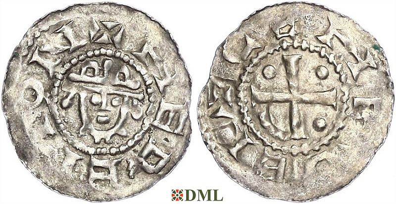 Денарий, Германия, Нижняя Лотарингия, Hermann (1059-1074), м.д. Jever, Dbg. 597