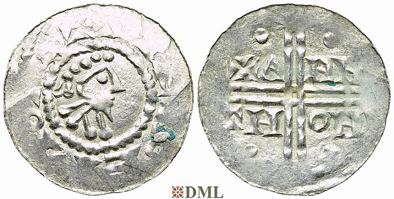 Денарий, Германия, Нижняя Лотарингия, Gf. Hermann (1020-1051), м.д. Emden