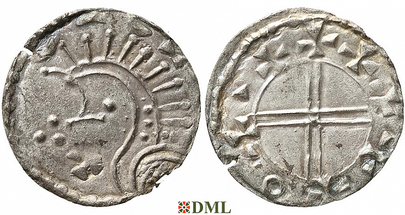 Денарий, Норвегия, Olav Kyrre (1067-1093), м.д. Trondheim, монетарий -