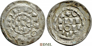 Денарий, Италия, Heinrich II (1002-1024), м.д. Milan 
