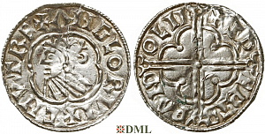Денарий, Англия, Cnut (1016-1035), м.д. Lincoln, монетарий Svartbrandr, North 781