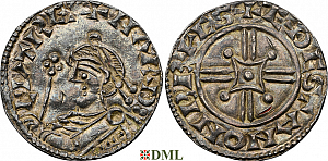 Денарий, Англия, Harthaknut (1035-1042), м.д. Bristol, монетарий Æthestan, North 811