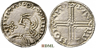 Денарий, Дания, Magnus I (1042-1047), м.д. Lund, Hbg. 1