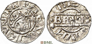 Денарий, Германия, Нижняя Лотарингия, Bruno III (1050-1057), м.д. Leeuwarden, Ilisch 2000, 21.14