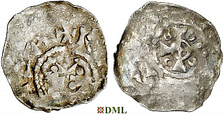 Денарий, Германия, Нижняя Лотарингия, Albert III (1063-1102), м.д. Dinant, Ilisch 2014, 30.10