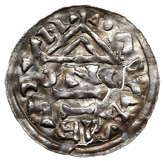 Денарий, Чехия, Богемия, Jaromir (1003-1034), м.д. Prague, Šmerda 1996, 98a