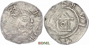 Денарий, Германия, Франкония, Meinhard I (1018-1034), м.д. Wurzburg, Dbg. 859