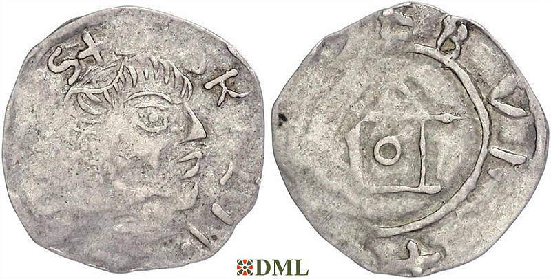Денарий, Германия, Франкония, Meinhard I (1018-1034), м.д. Wurzburg, Dbg. 859