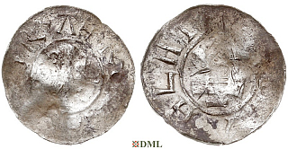 Денарий, Германия, Саксония, Нижняя Саксония, м.д. Goslar, type OAP