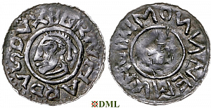 Денарий, Германия, Саксония, Bernhard I (973-1011), м.д. Luneburg, Dbg. 585