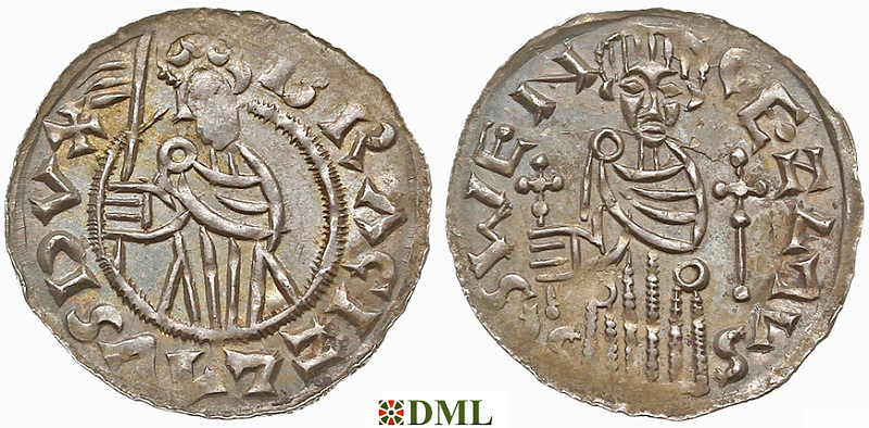 Денарий, Чехия, Богемия, Břetislav I (1034-1055), Šmerda 1996, 150