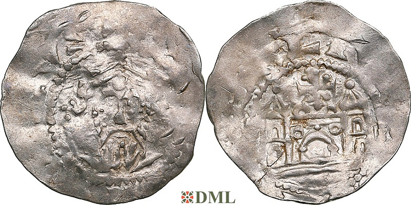 Денарий, Германия, Франкония, Luitpold (1051-1059), м.д. Mainz, Dbg. 807