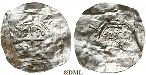 Денарий, Германия, Швабия, B. Ulrich II (1025-1040), м.д. Basel, Dbg. 979