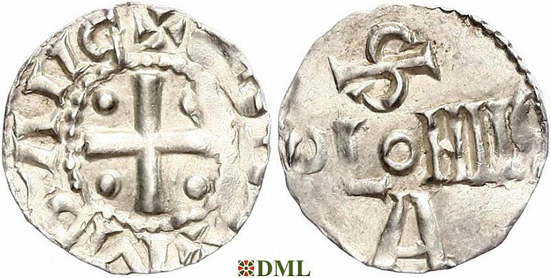 Денарий, Германия, Саксония, Anonymous bishop, м.д. Soest, Dbg. 342