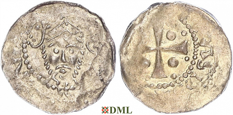 Денарий, Германия, Франкония, Heinrich III (1039-1056), м.д. Speyer, Dbg. 834