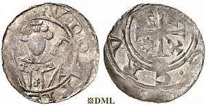 Денарий, Германия, Саксония, Udo von Gleichen-Reinhausen (1079-1114), м.д. Hildesheim, Dbg.