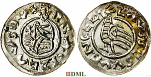 Денарий, Чехия, Богемия, Břetislav I (1034-1055), Šmerda 1996, 148a