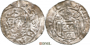 Денарий, Германия, Саксония, EB. Hartwig (1079-1102), м.д. Magdeburg, Dbg. 650