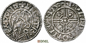 Денарий, Англия, Cnut (1016-1035), м.д. London, монетарий Pvlfric, North 787
