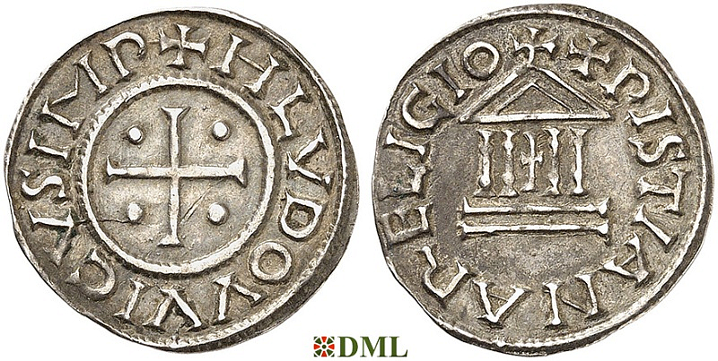 Денье, Каролинги, Louis le Pieux (814-840), Unknown mints, Depeyrot 1179