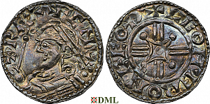 Денарий, Англия, Harthaknut (1035-1042), м.д. Gothaburig, монетарий Leomær, North 799
