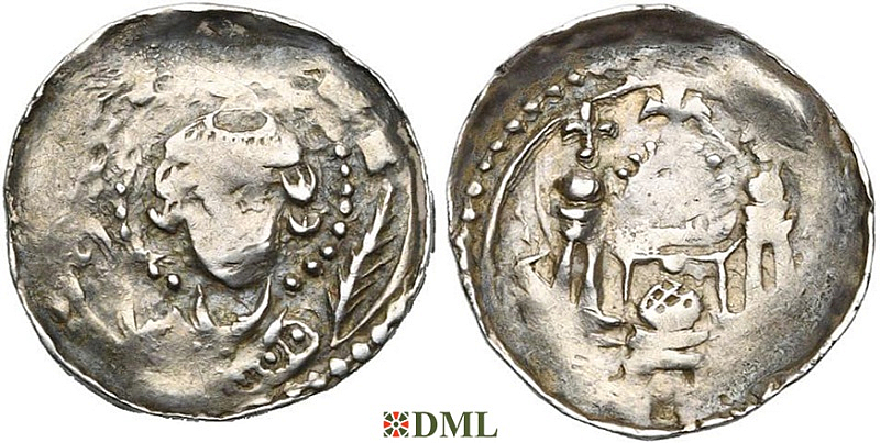 Денарий, Германия, Нижняя Лотарингия, Otbert (1091-1119), м.д. Luttich, Ilisch 2014, 34.55