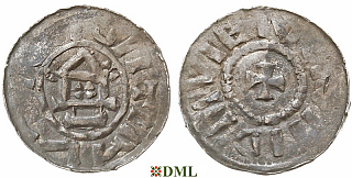 Денарий, Германия, Саксония, Anonymous bishop, м.д. Magdeburg, Dbg. 1330