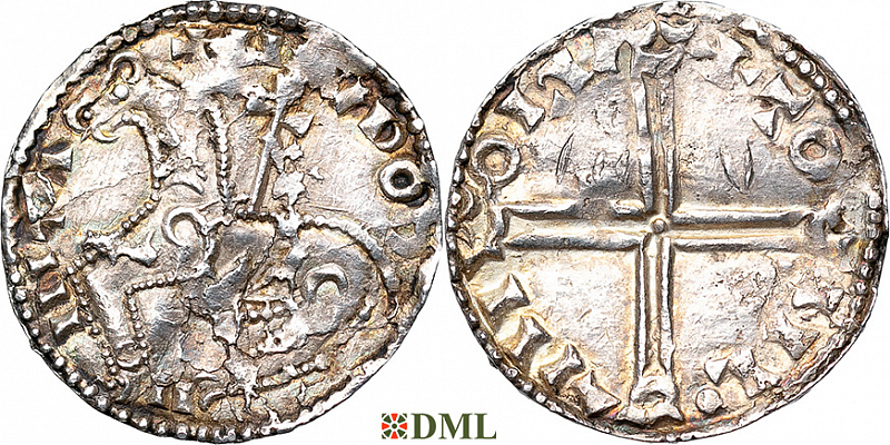 Денарий, Дания, Magnus I (1042-1047), м.д. Lund, Hbg. 15