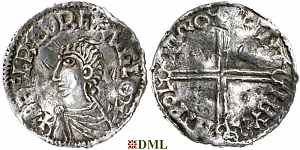 Денарий, Англия, Æthelred II (978-1016), м.д. Winchester, монетарий Birhtwold, North 774