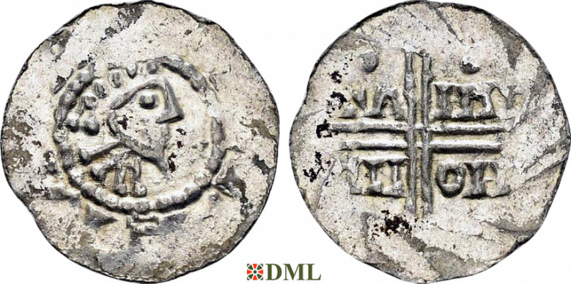 Денарий, Германия, Нижняя Лотарингия, Hermann (1020-1051), м.д. Emden, Dbg. 772