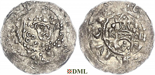 Денарий, Германия, Франкония, Siegfried I (1060-1084), м.д. Mainz, Dbg. 823