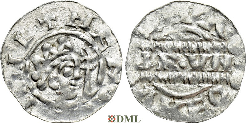 Денарий, Германия, Нижняя Лотарингия, Bruno III (1050-1057), м.д. Leeuwarden, Ilisch 2000, 21.14