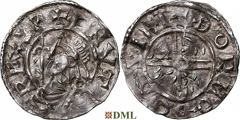 Денарий, Швеция, Anund (Jakob) Olofsson (1022-1050), монетарий -, м.д. Sigtuna, Malmer -
