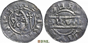 Денарий, Германия, Нижняя Лотарингия, Bruno III (1050-1057), м.д. Leeuwarden, Ilisch 2000, 21.14