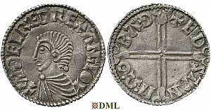 Денарий, Англия, Æthelred II (978-1016), м.д. Bath, монетарий Edstan, North 774