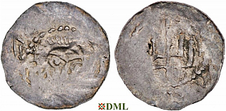 Денарий, Германия, Нижняя Лотарингия, Bernhard II (1011-1059), м.д. Jever, Dbg. 591
