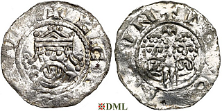 Денарий, Германия, Нижняя Лотарингия, Egbert II (1068-1090), м.д. Dokkum, Ilisch 2000, 22.5