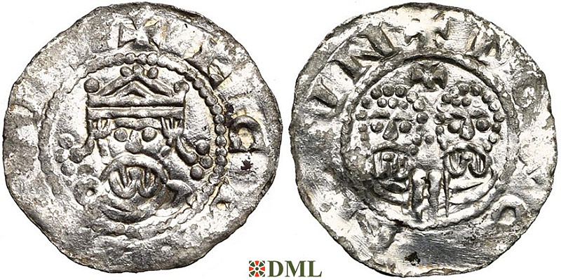 Денарий, Германия, Нижняя Лотарингия, Egbert II (1068-1090), м.д. Dokkum, Ilisch 2000, 22.5