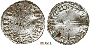 Денарий, Англия, Æthelred II (978-1016), м.д. Stamford, монетарий Ulfcetel, North 774