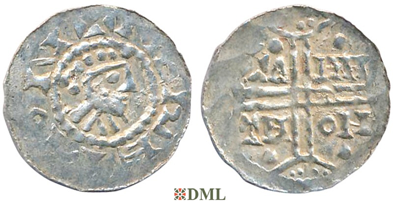 Денарий, Германия, Нижняя Лотарингия, Gf. Hermann (1020-1051), м.д. Emden