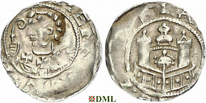 Денарий, Германия, Нижняя Лотарингия, Hermann III von Hochstaden (1089-1099), м.д. Koln, Dbg. 