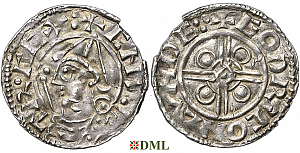Денарий, Англия, Cnut (1016-1035), м.д. London, монетарий Godric, North 787