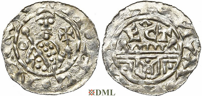 Денарий, Германия, Нижняя Лотарингия, B. Wilhelm (1054-1076), м.д. Utrecht, Ilisch 2000, 10.9